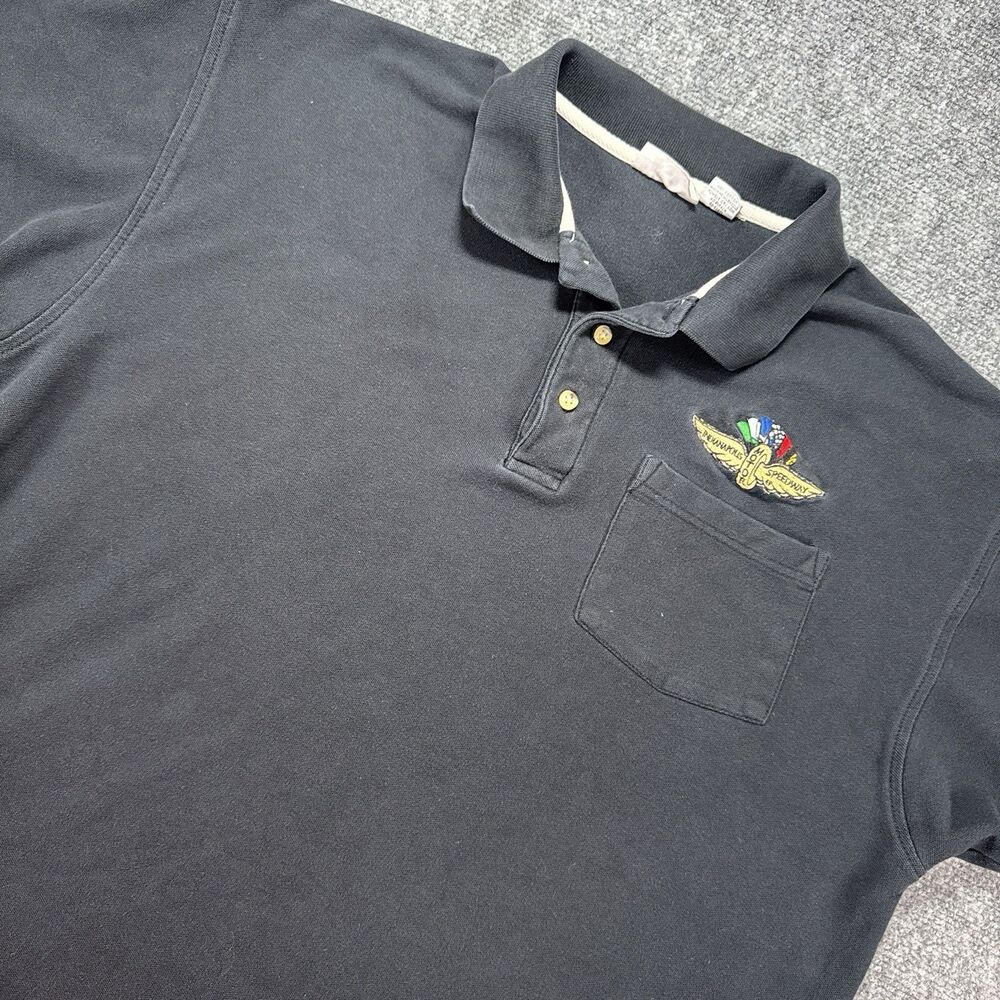 Vintage Indianapolis Motor Speedway Embroidered Polo White Mountain Traders XL